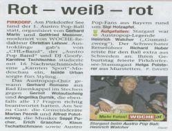 Zeitungsbericht Austro-Pop
